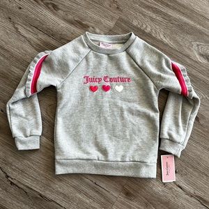 Little girls Juicy Couture Sweatshirt Size 7